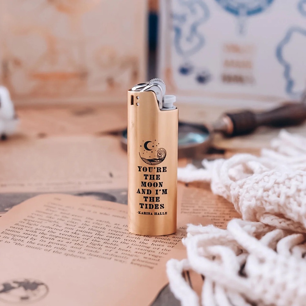 Bookish box lighter cover inspired by A Ship of Bones and Teeth - Picture 2 of 7
